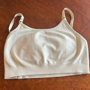 Gymshark flex strappy sports bra- light green marl